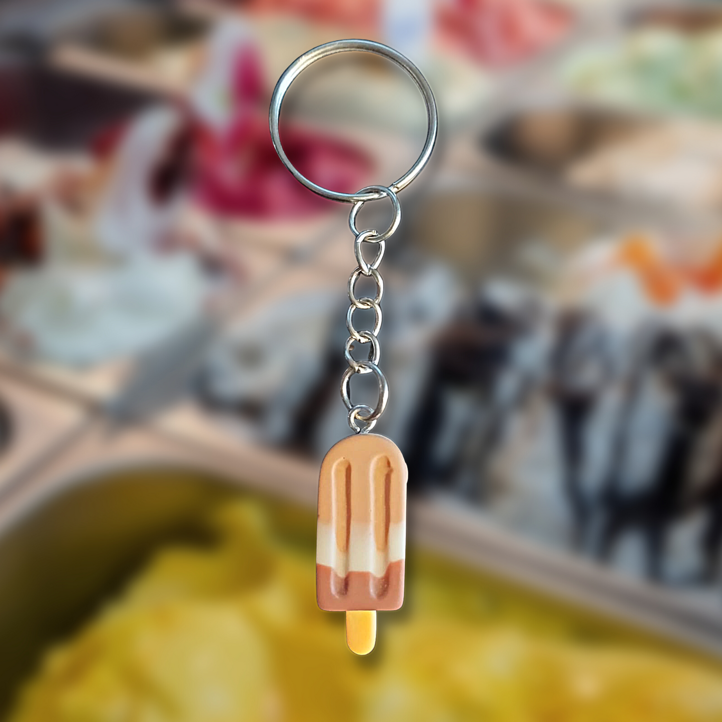 Chocolate Ice Lolly Keyring