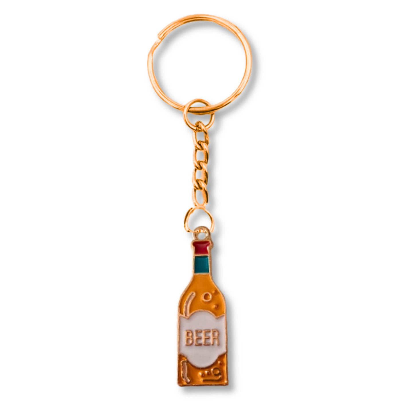 Beer Bottle Keyring