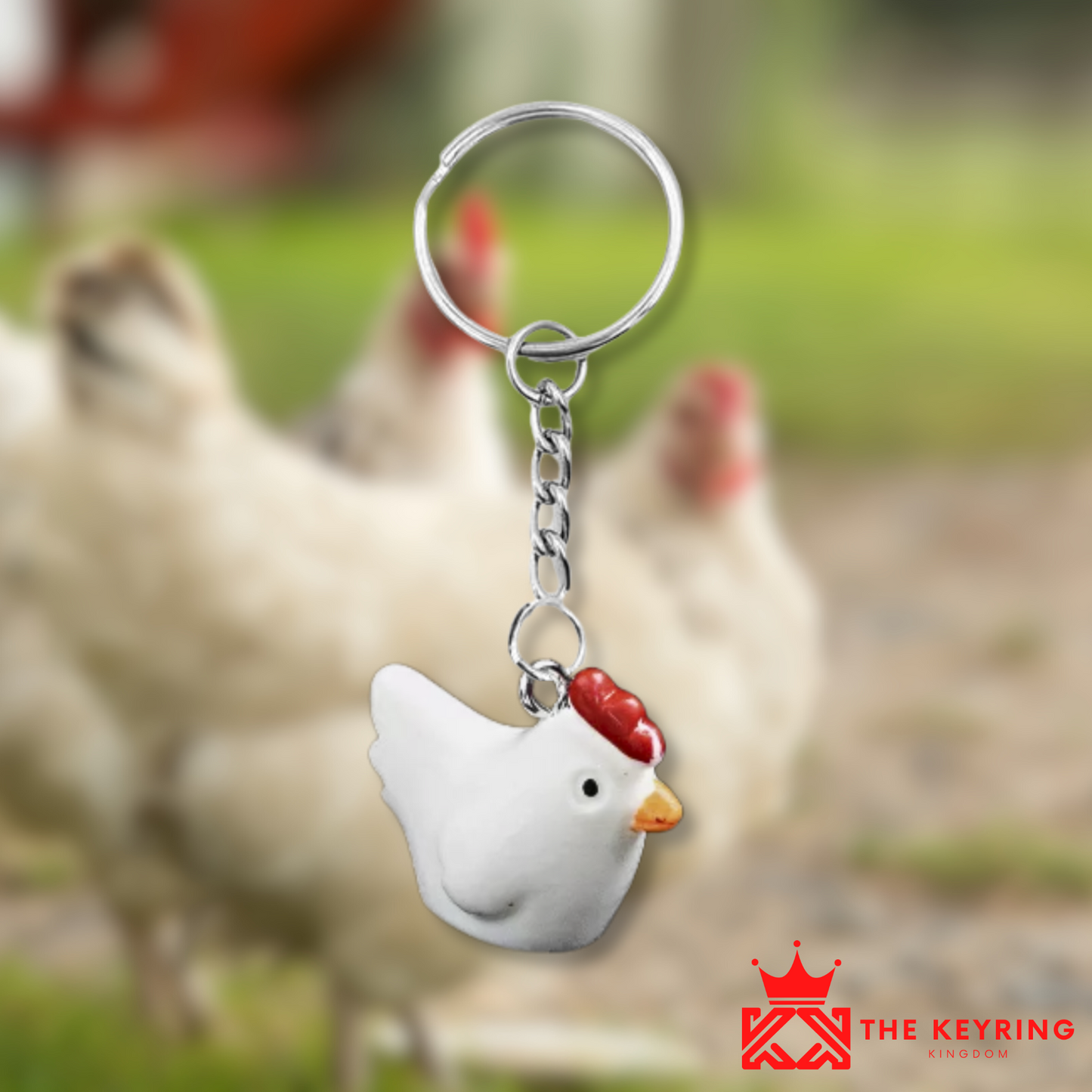 Hen Keyring