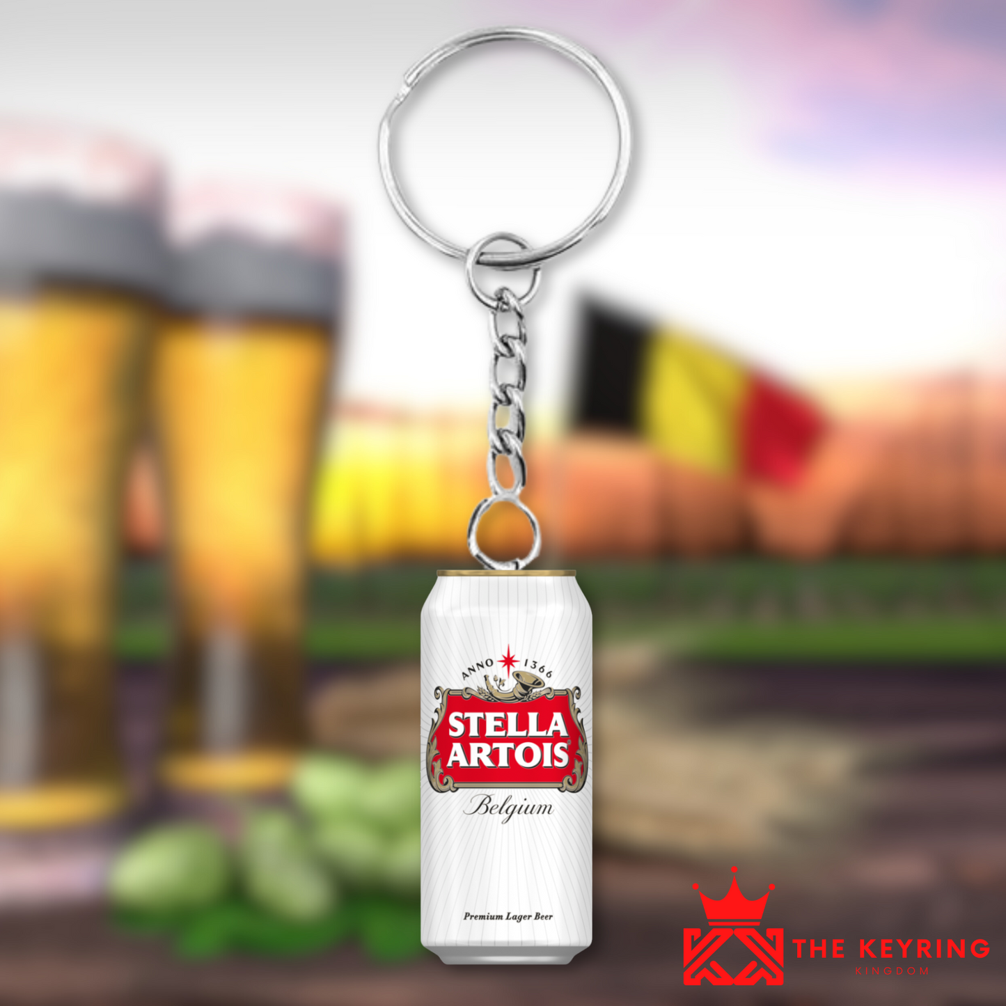 Stella Artois Can Keyring