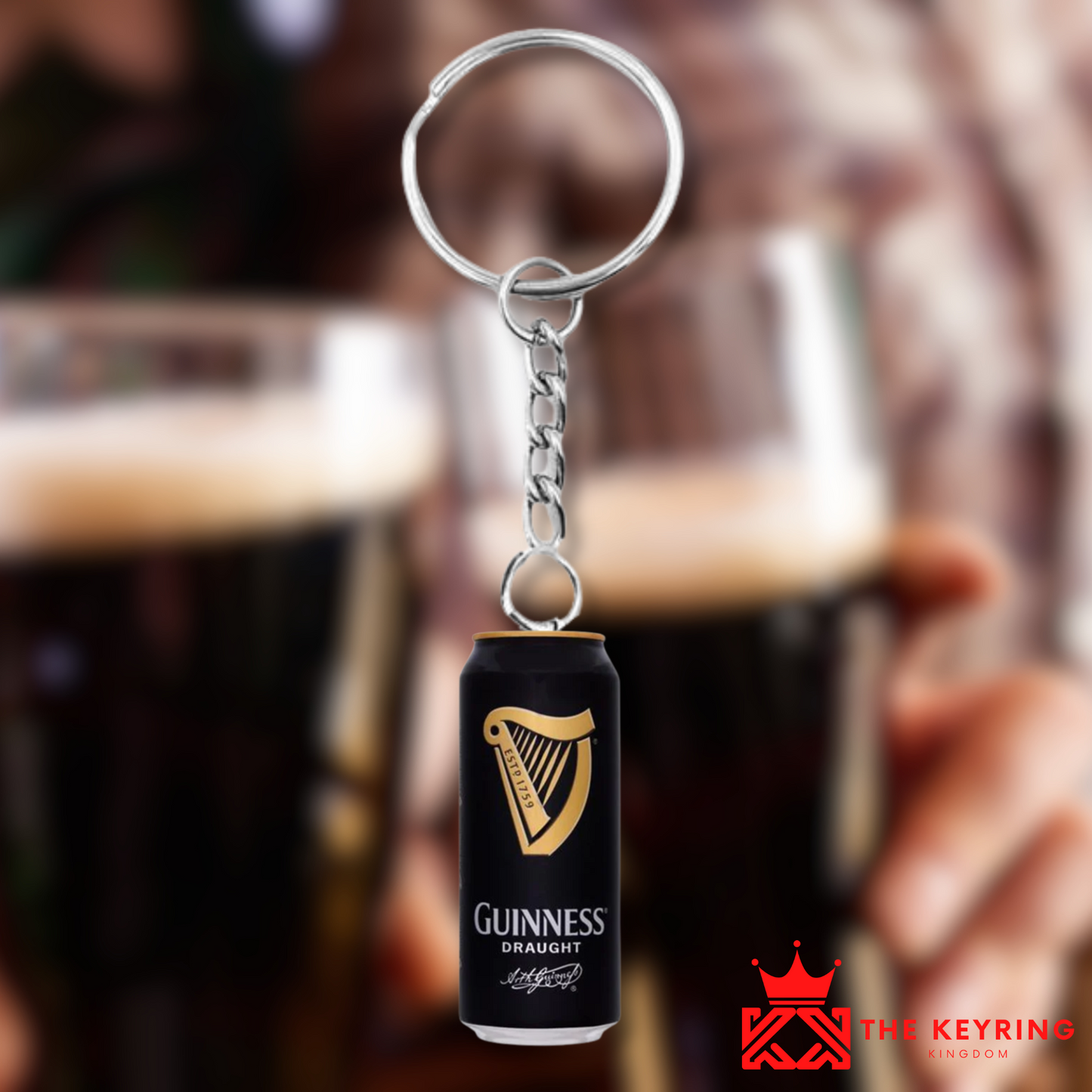 Guinness Can Keyring
