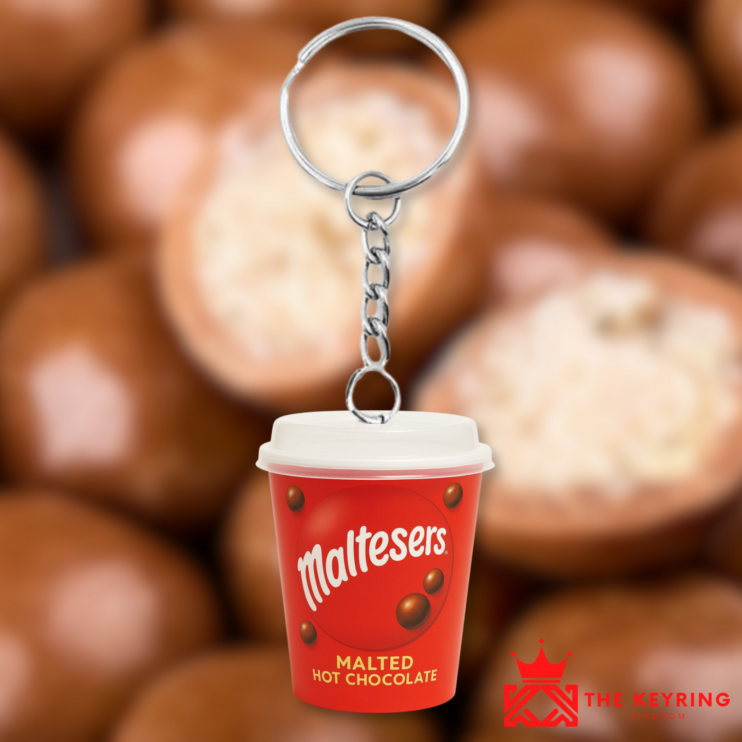 Malteser Hot Chocolate Takeaway Keyring