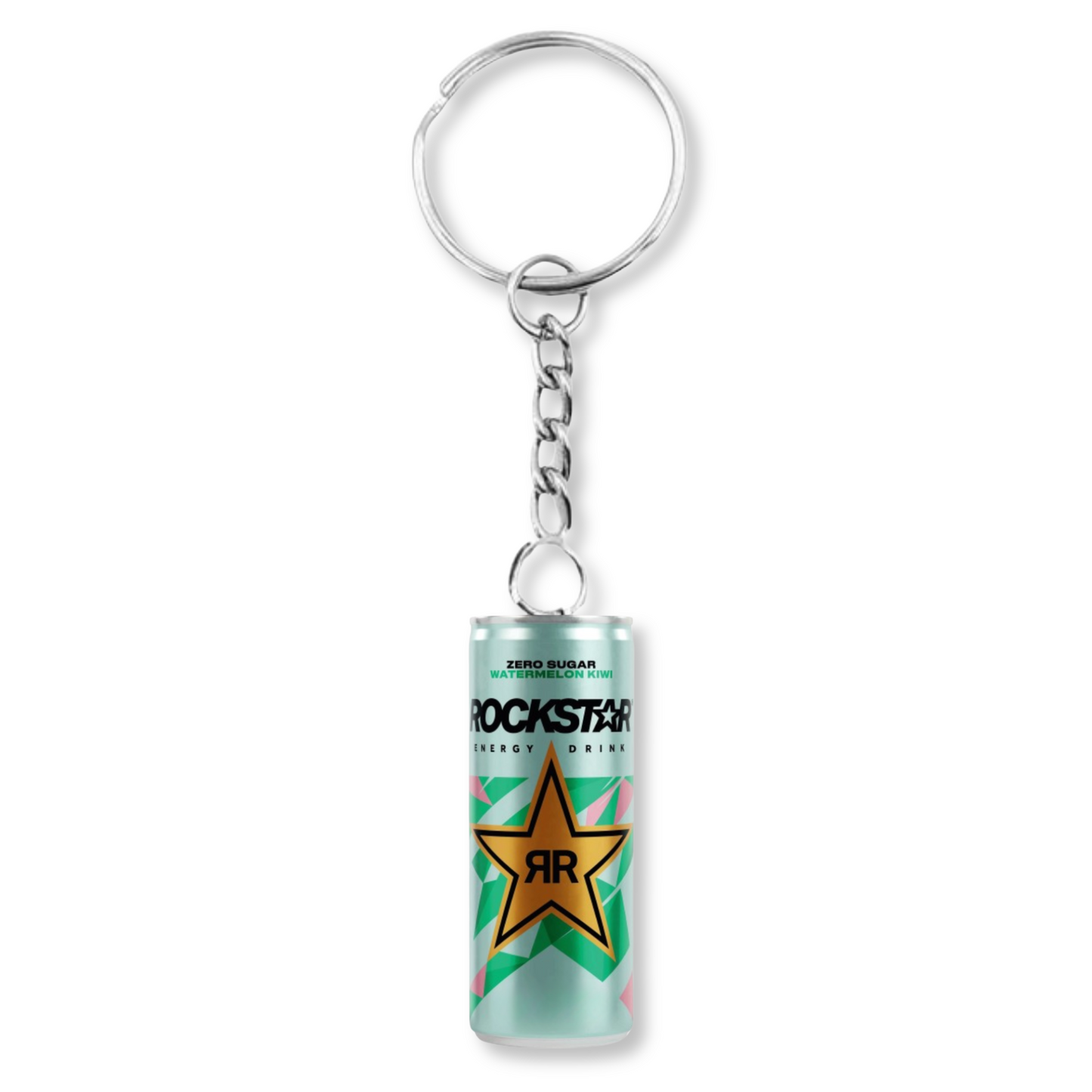 Rockstar Zero Sugar Watermelon Kiwi Keyring