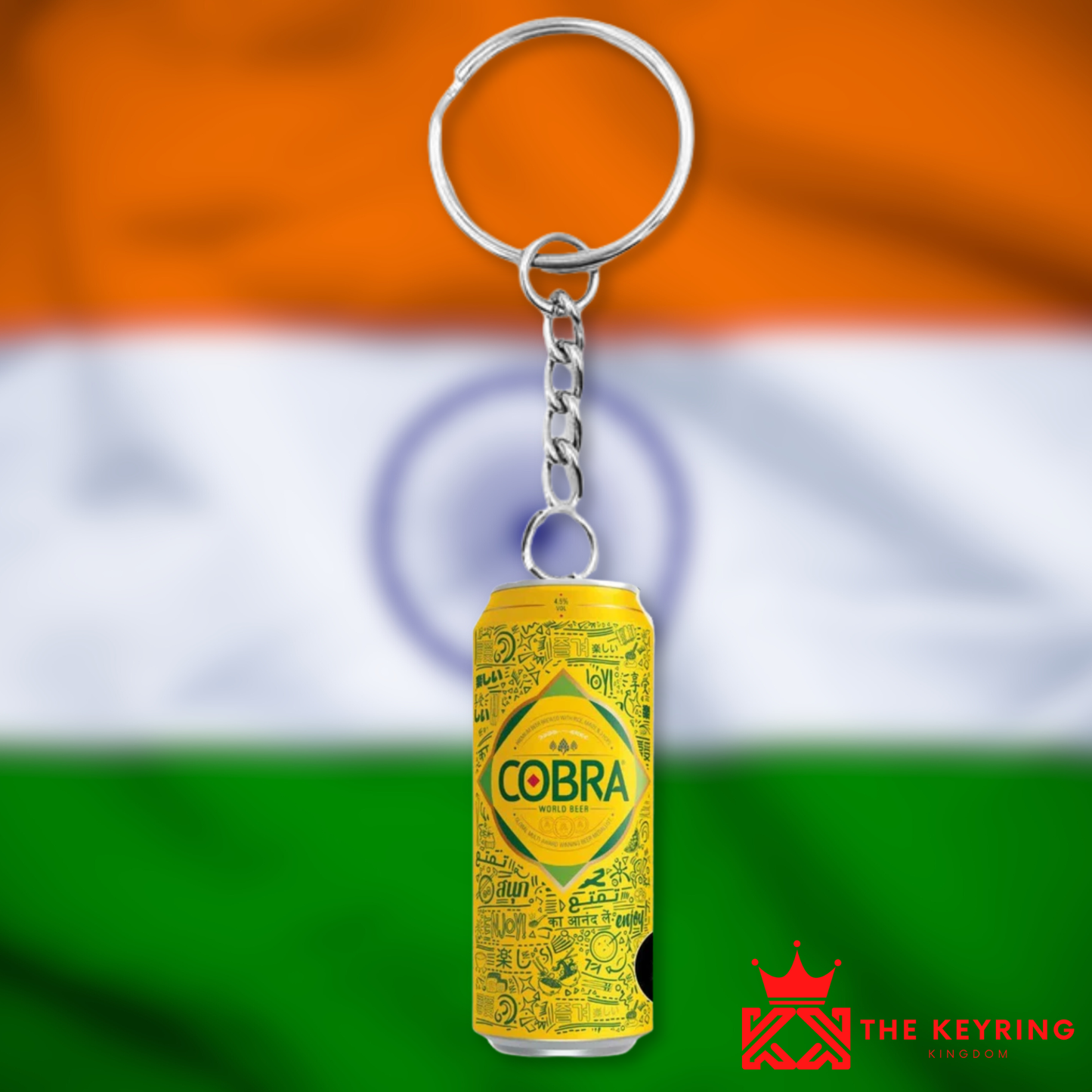 Cobra Can Keyring