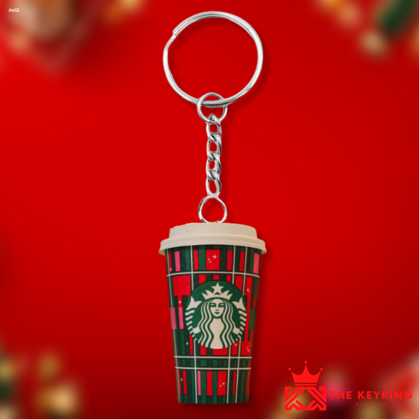 Starbucks Christmas Takeaway Coffee Keyring