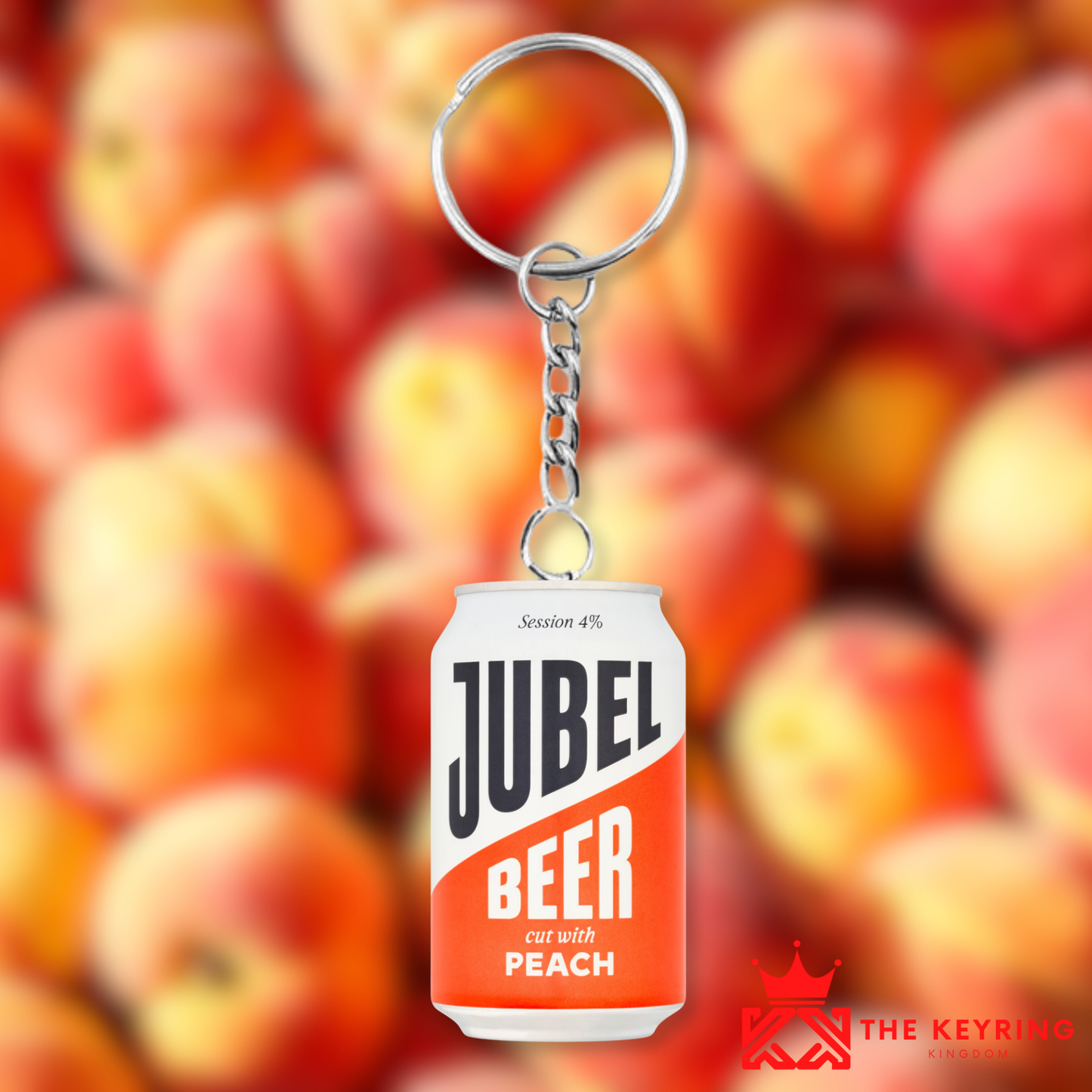 Jubel Beer Peach Can Keyring