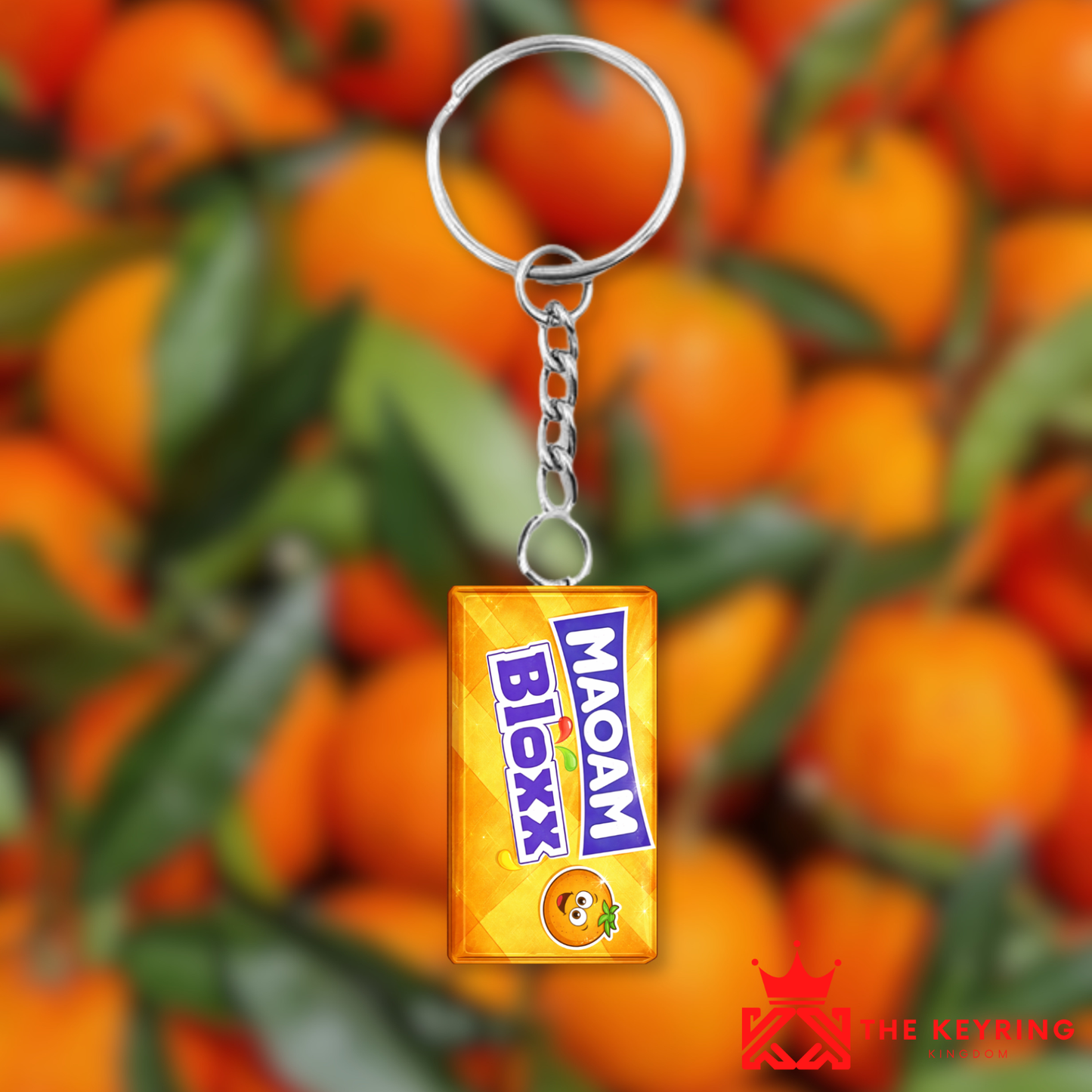 Maoam Bloxx Orange Keyring