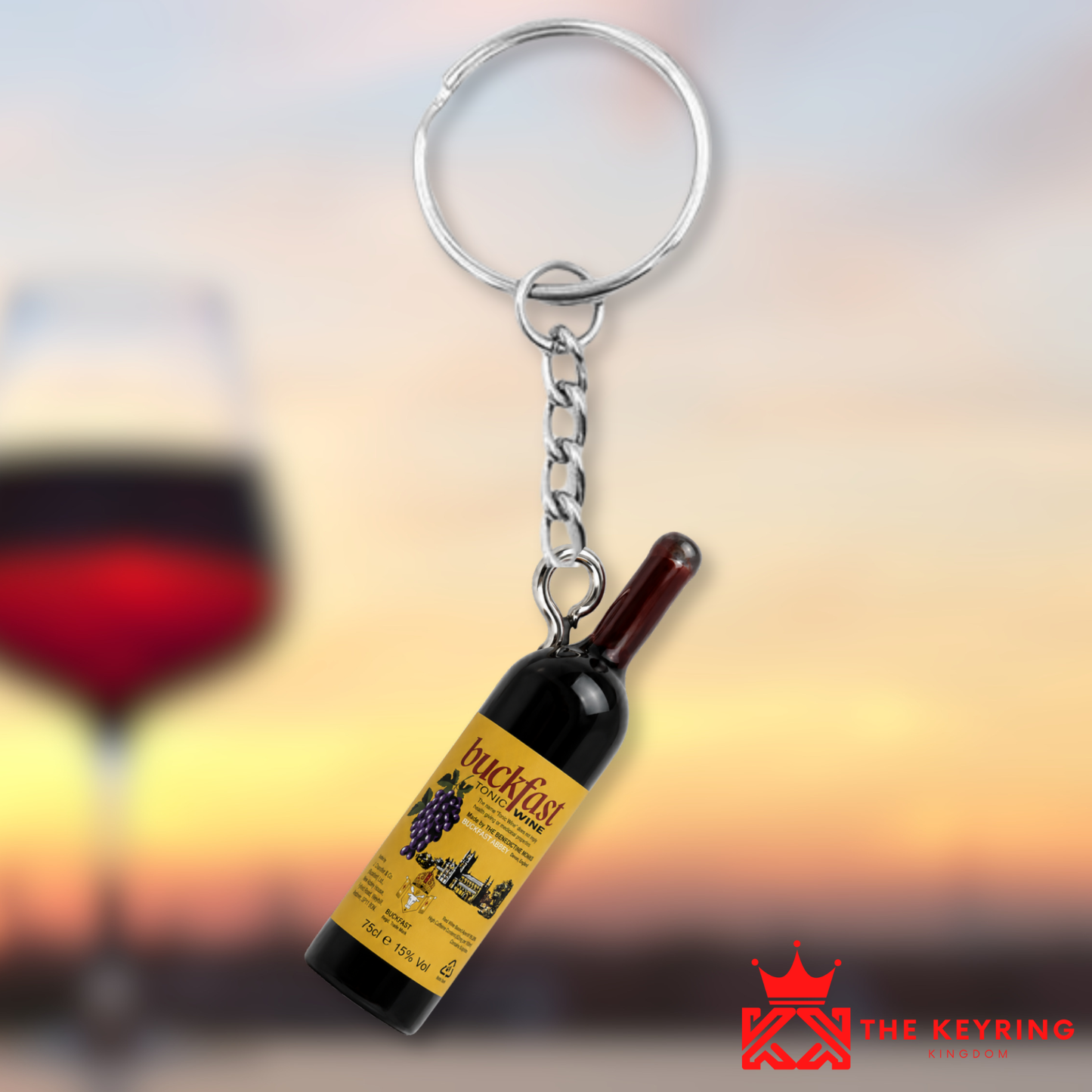 Buckfast Tonic Wine Bottle Keyring