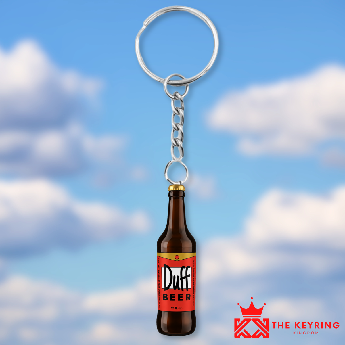 Duff Beer Bottle Keyring