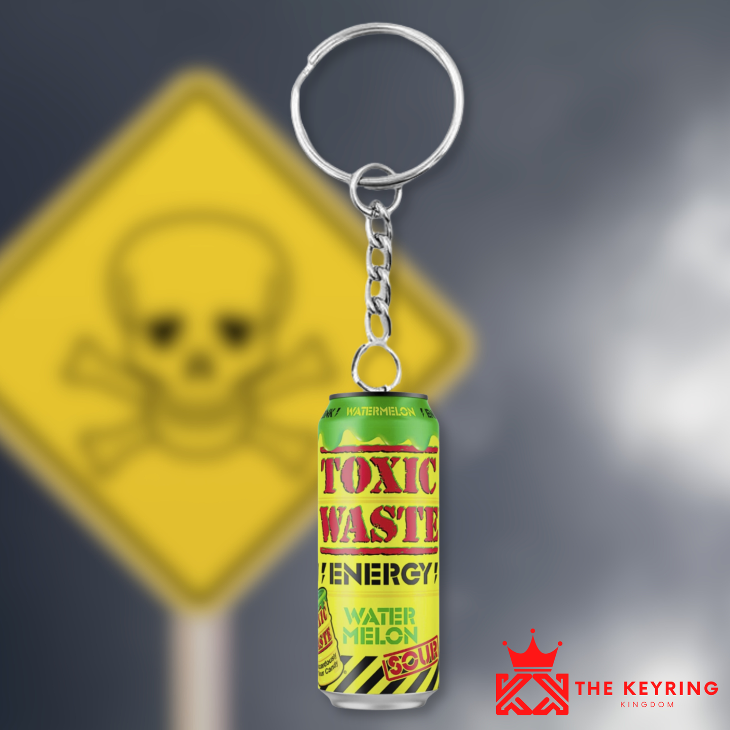 Toxic Waste Water Melon Energy Drink Keyring