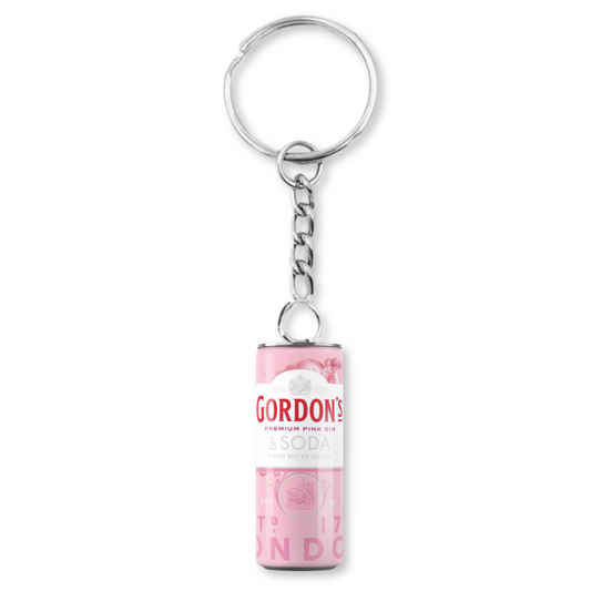 Gordon's Pink Gin Soda Can Keyring