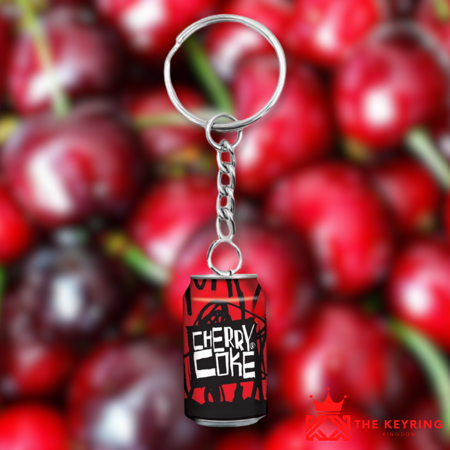 Retro Cherry Coke Keyring