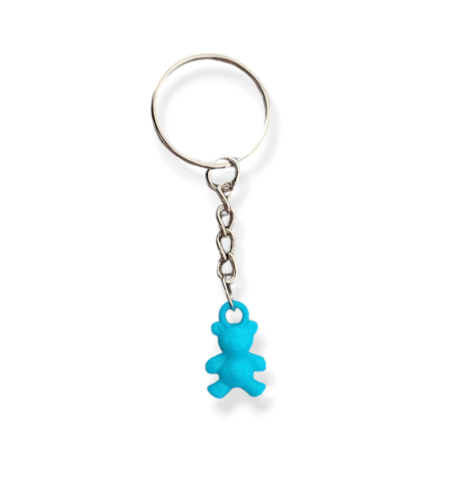 Blue Teddy Bear Keyring