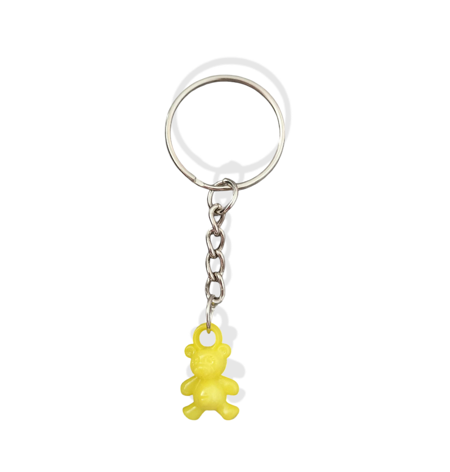 Yellow Teddy Bear Keyring