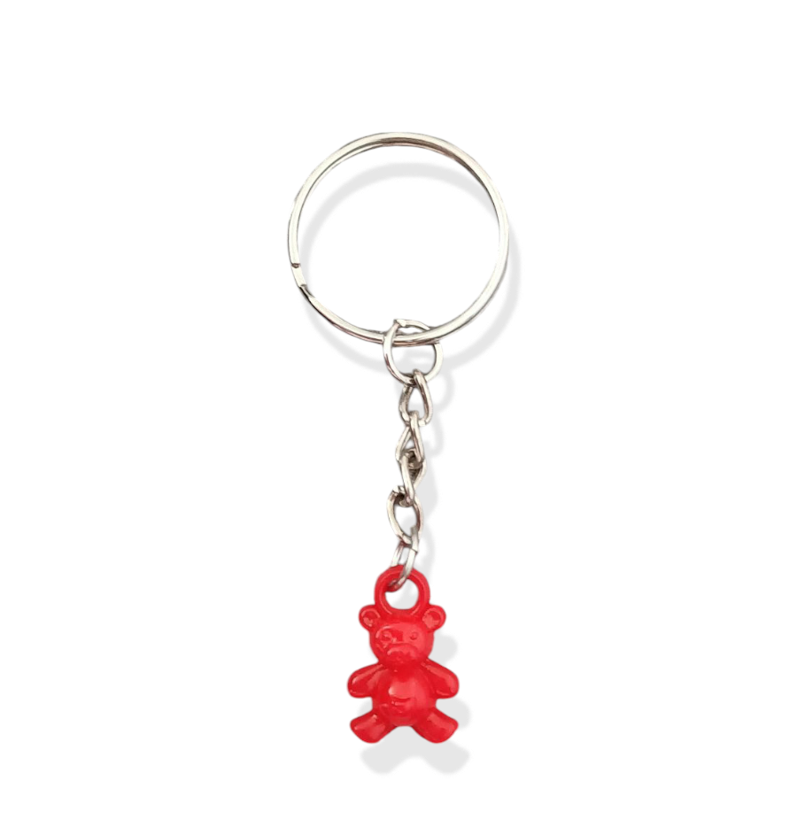 Red Teddy Bear Keyring