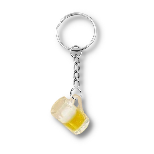 Lager Glass Keyring