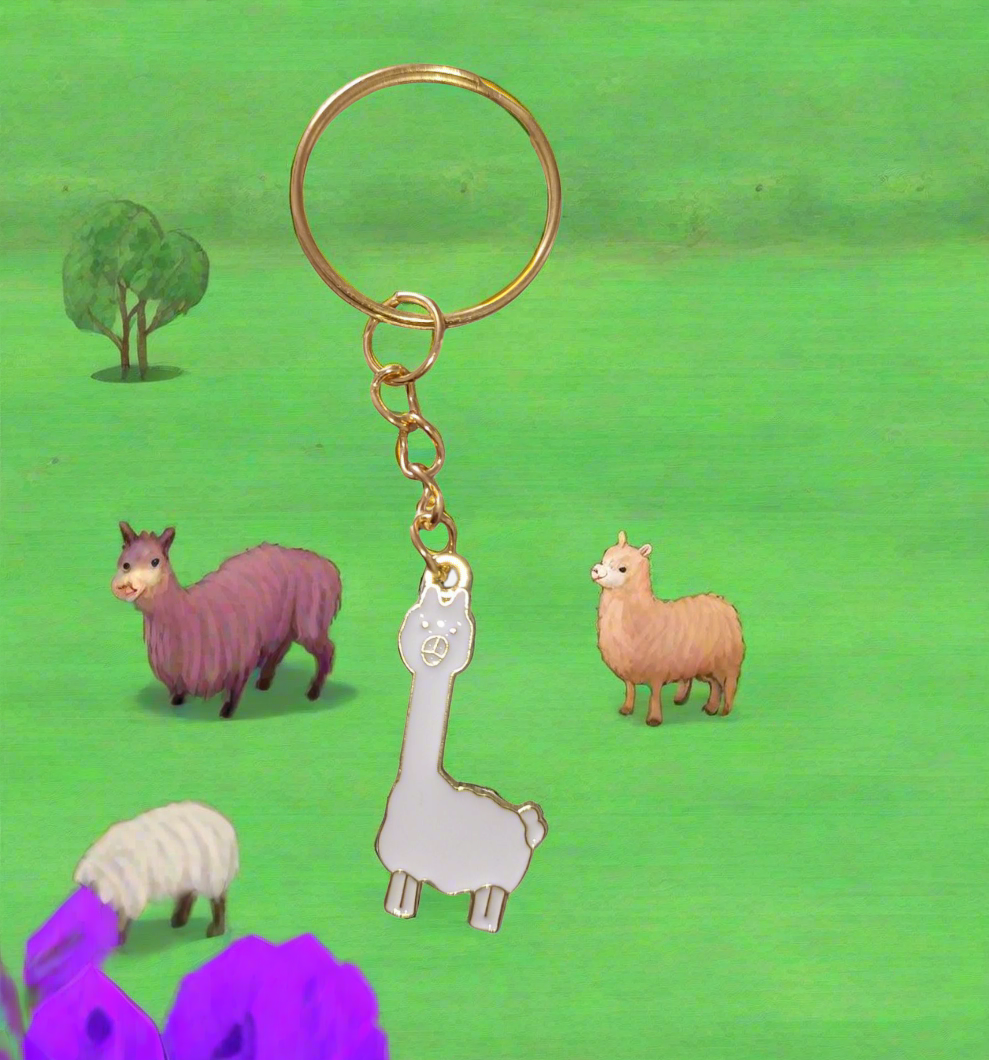No Drama Llama Keyring