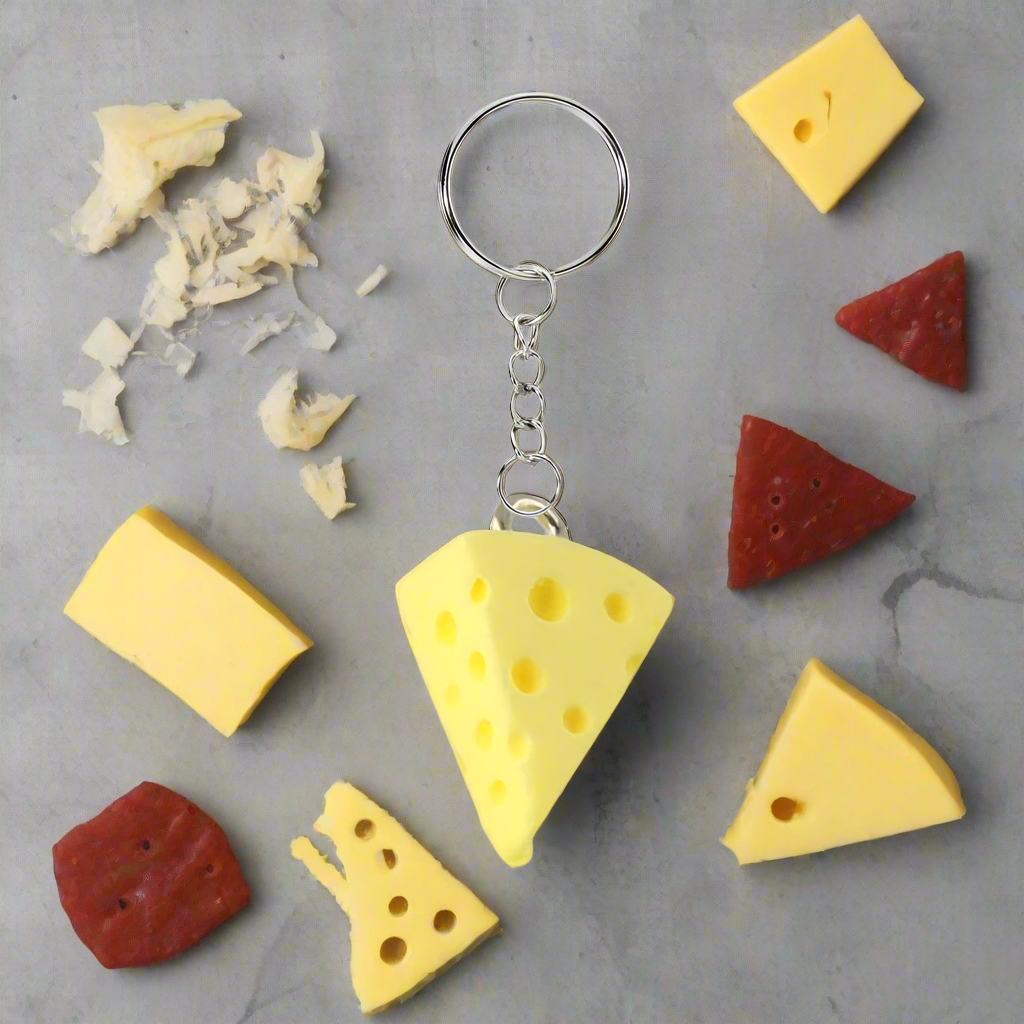 Cheese Keyring