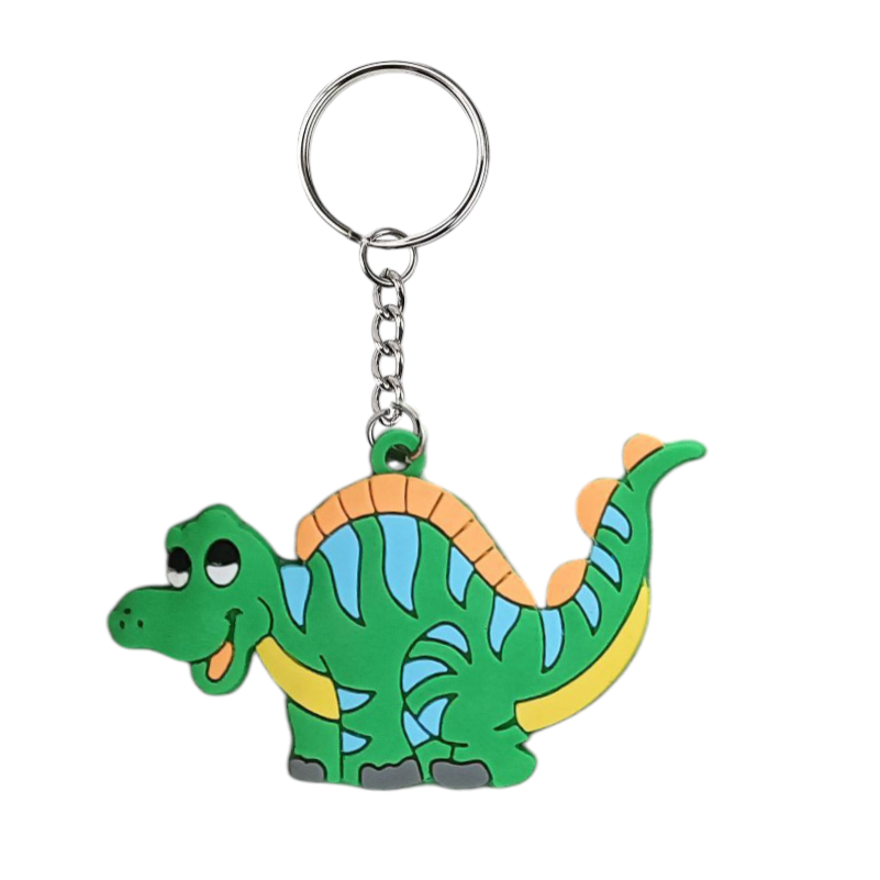 Green Dinosaur Keyring