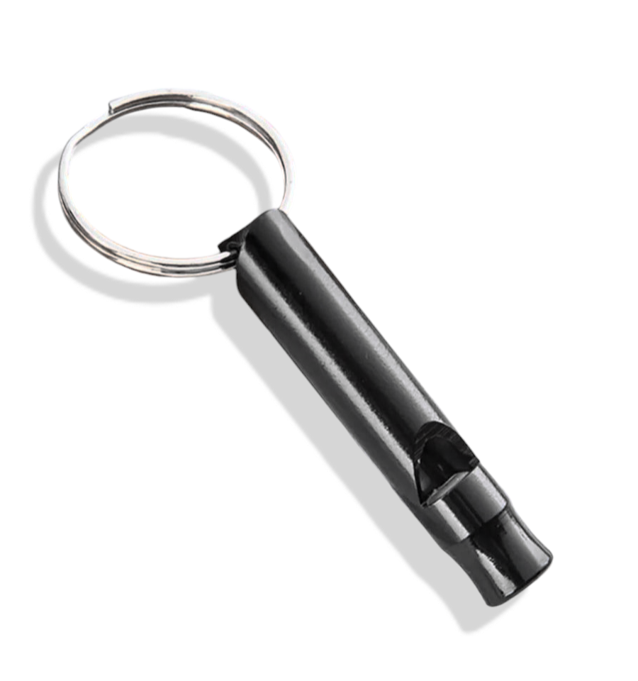 Black Whistle Keyring