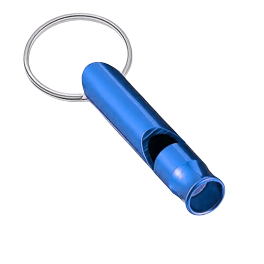 Blue Whistle Keyring