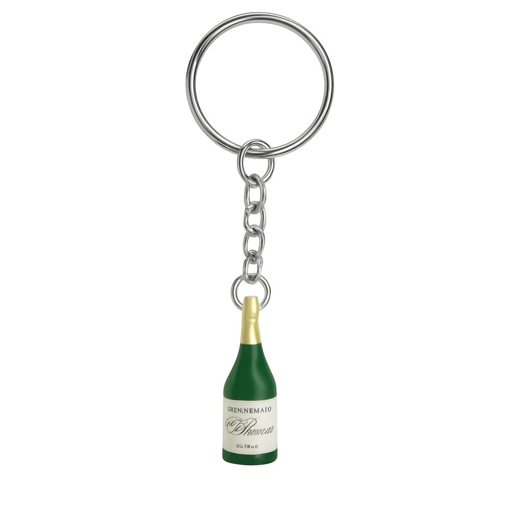 Champagne Bottle Keyring