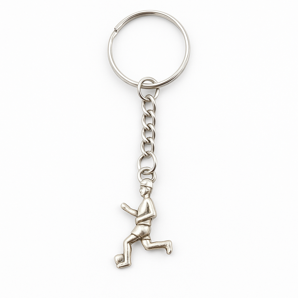 Footballer Keyring