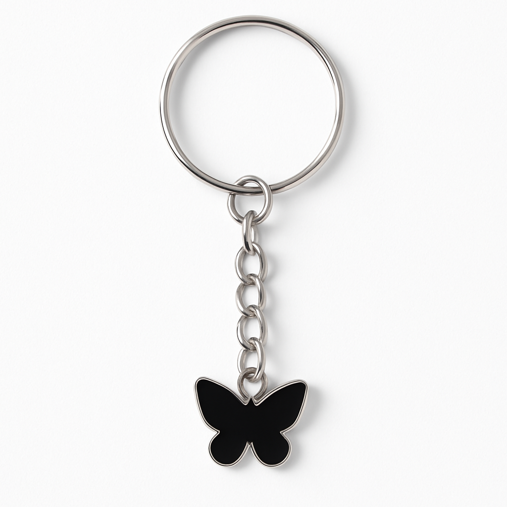 Midnight Butterfly Keyring