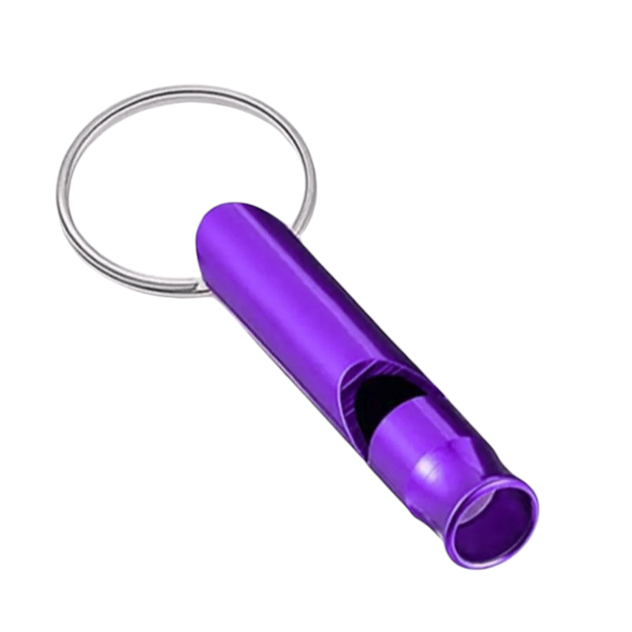 Purple Whistle Keyring