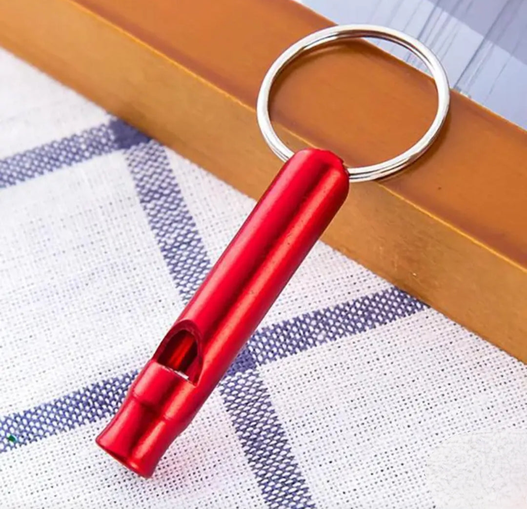 Red Whistle Keyring
