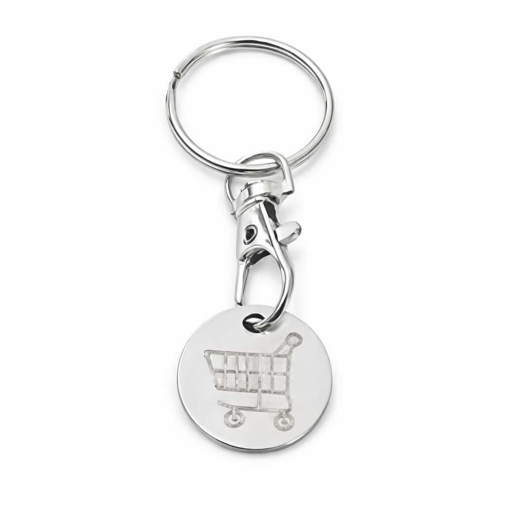 Trolley Coin Keyring
