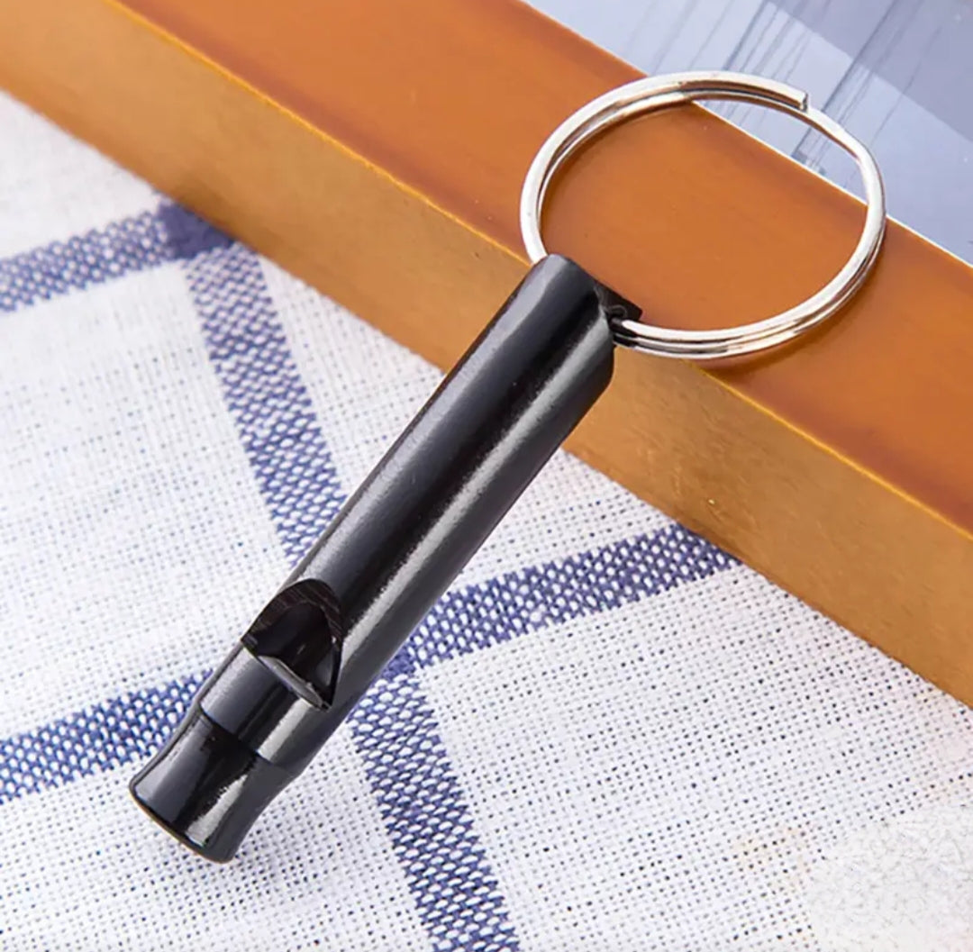 Black Whistle Keyring