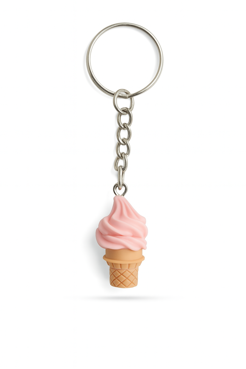 Pink Ice Cream Keyring
