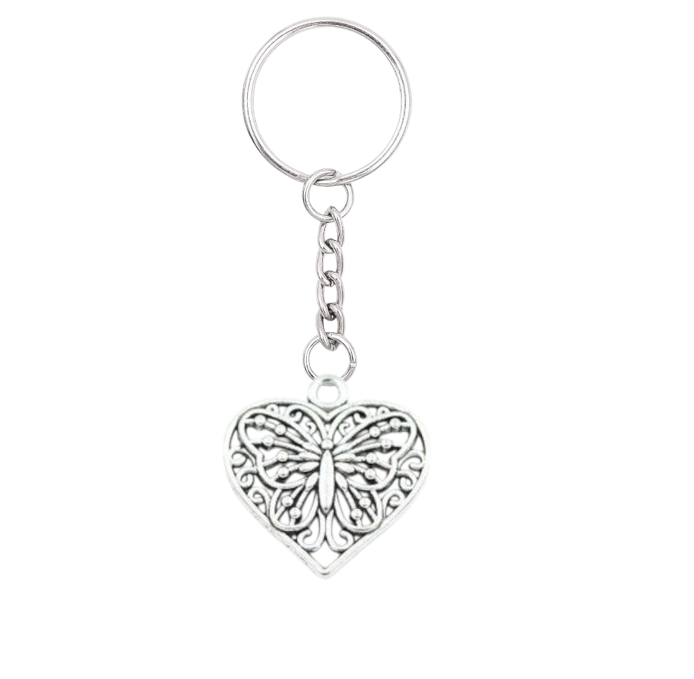 Butterfly Love Keyring