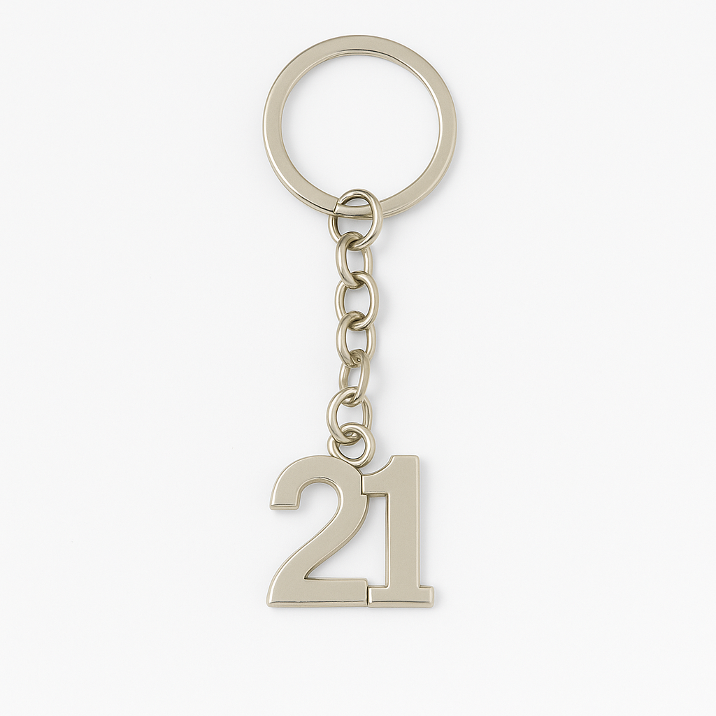 Aged 21 Keyring