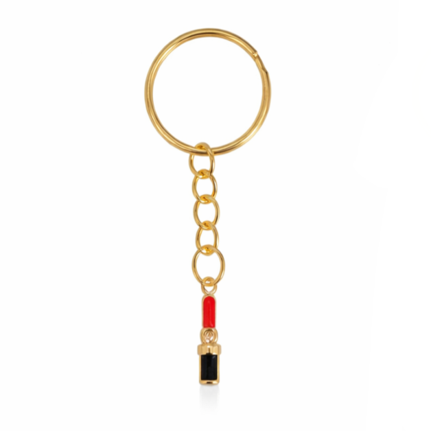 Red Lipstick Keyring