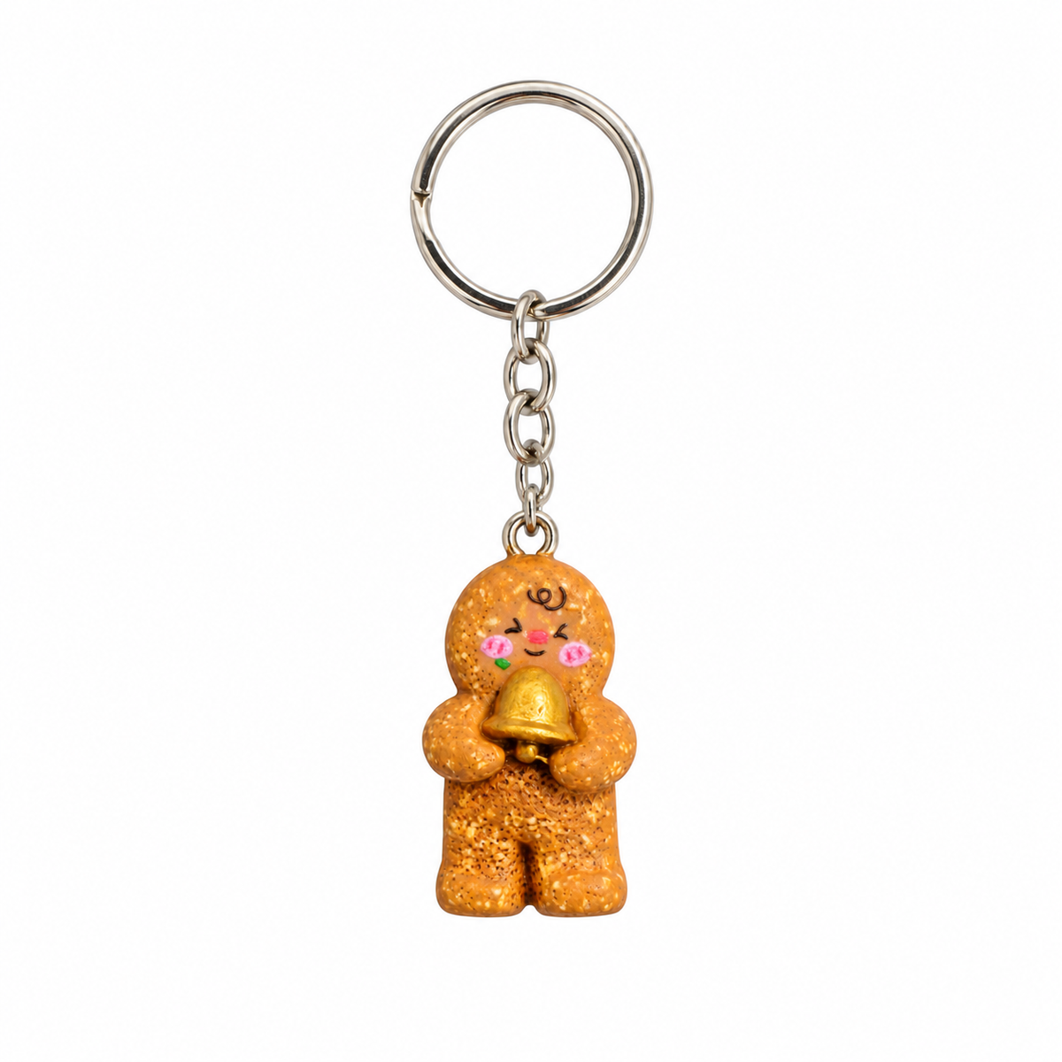 Gingerbread Bell Keyring