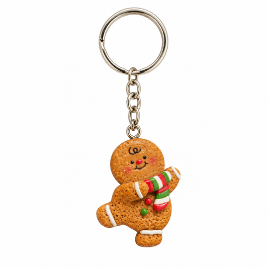 Gingerbread Christmas Keyring