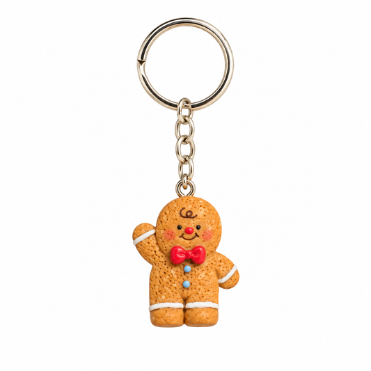 Gingerbread Boy Keyring
