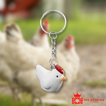 Hen Keyring