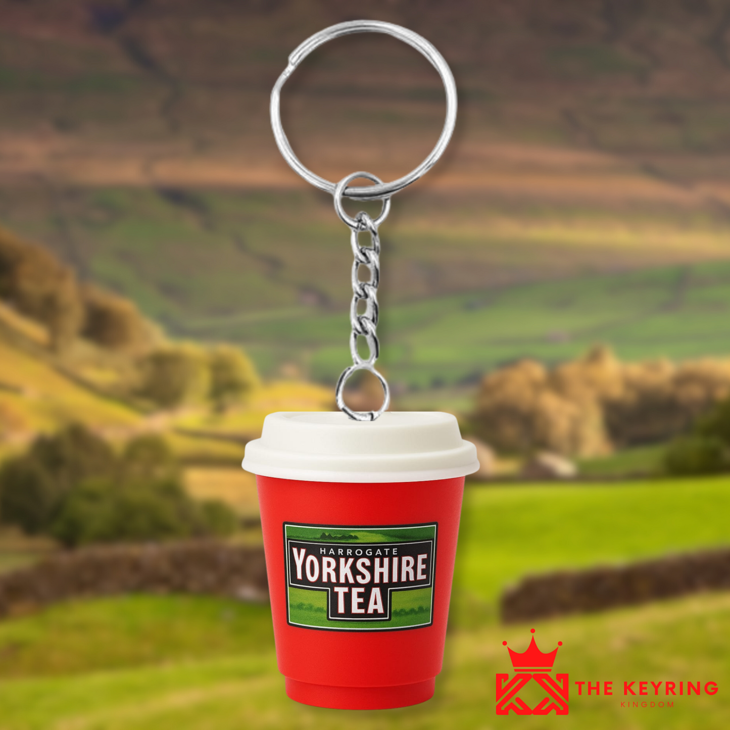 Yorkshire Tea Takeaway Keyring