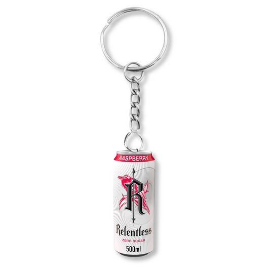 Relentless Zero Sugar Raspberry Keyring