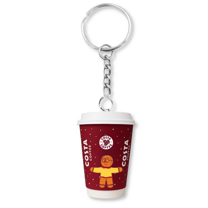 Costa Christmas Gingerbread Man Keyring