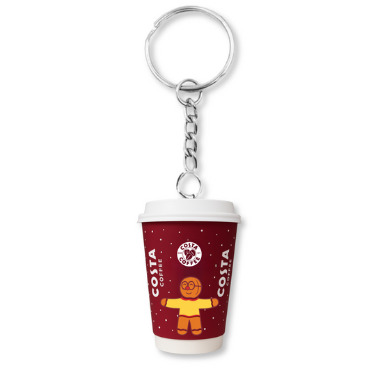 Costa Christmas Gingerbread Man Keyring