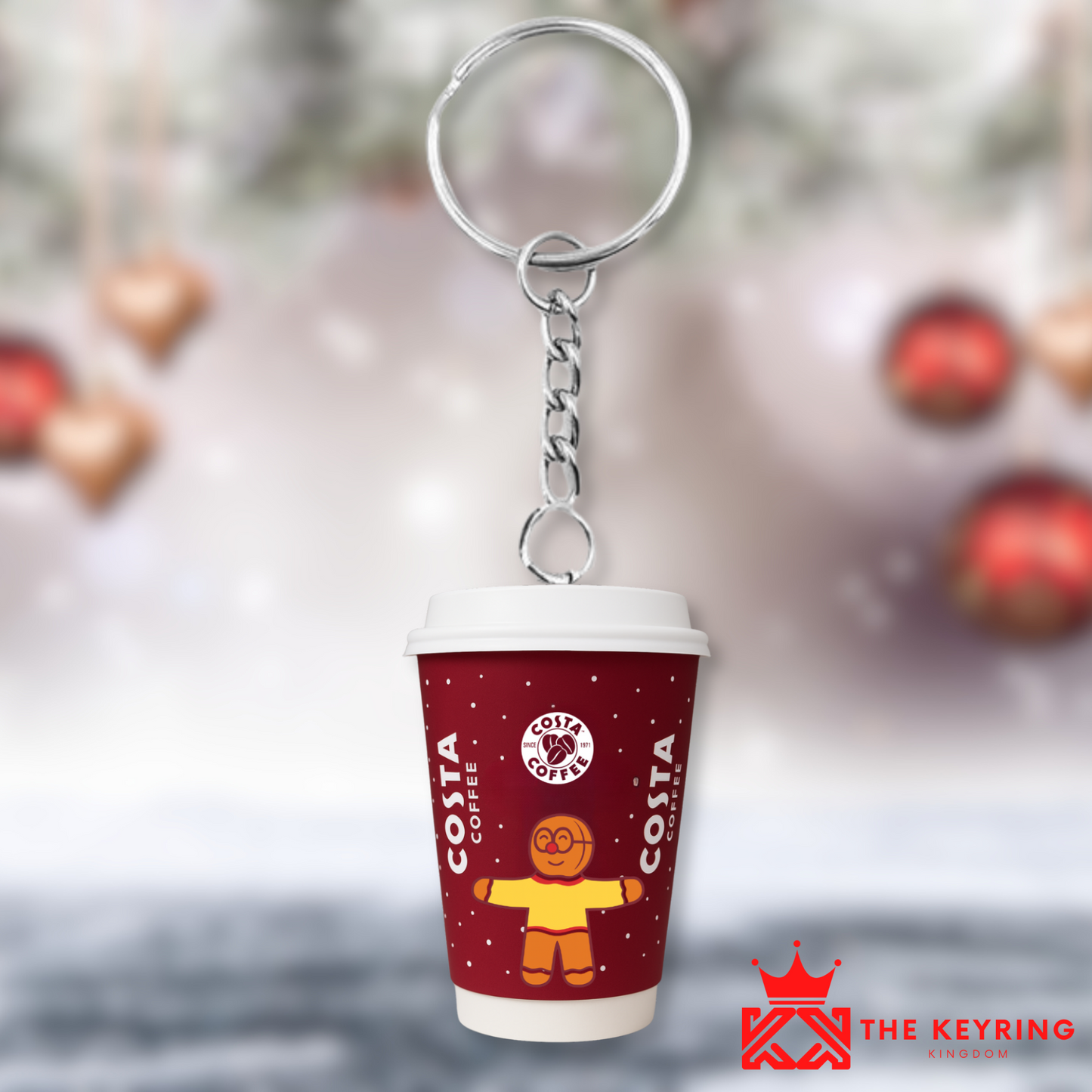Costa Christmas Gingerbread Man Keyring
