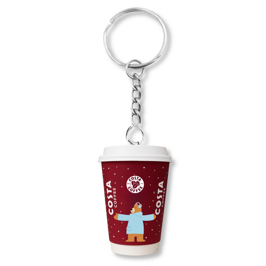 Costa Christmas Brown Bear Keyring