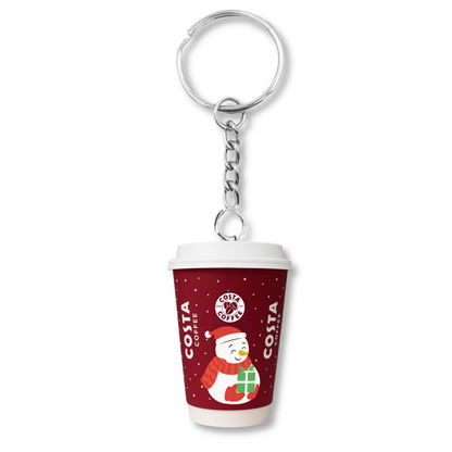 Costa Christmas Snowman Keyring
