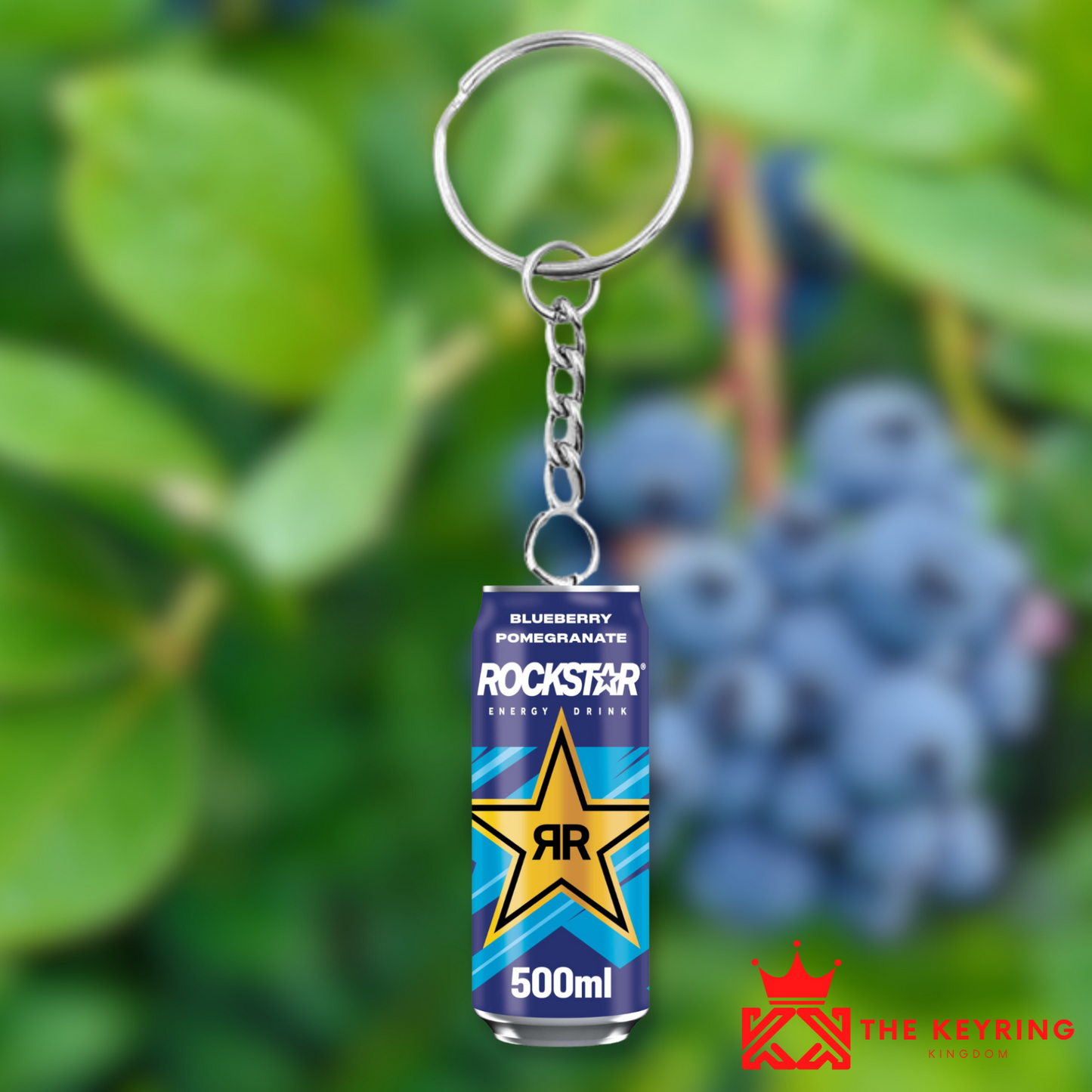 Rockstar Blueberry & Pomegranate Keyring
