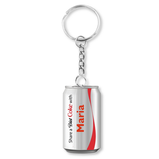 Personalised Diet Coke Keyring