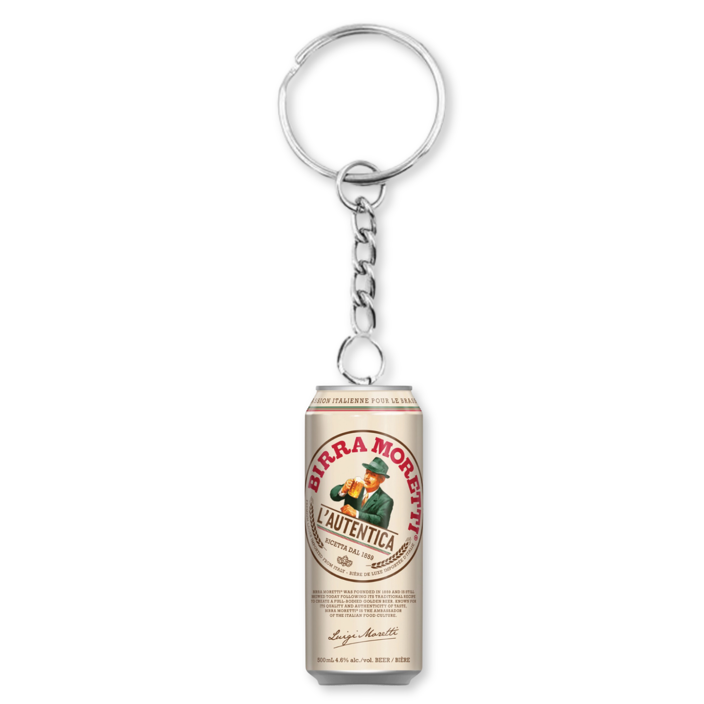 Birra Moretti Can Keyring